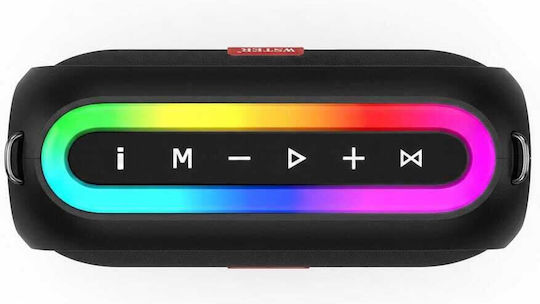 WSTER JC-830 Bluetooth Lautsprecher 40W mit Betriebszeiten (maximal) bis 15 Stunden Schwarz