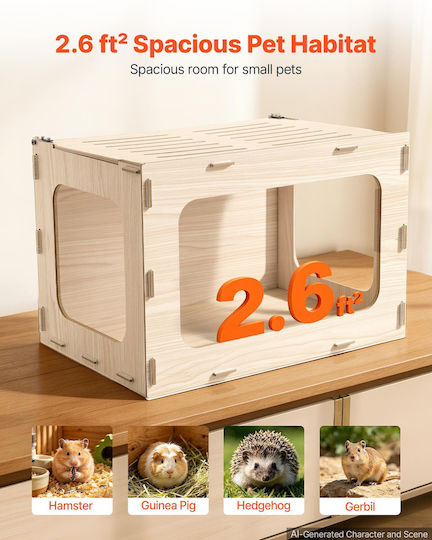 Vevor Cușcă Pentru Rozătoare 60.5x40.5x40.5cm