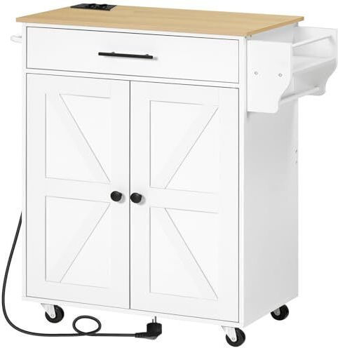 Lower Oven Cabinet with Countertop White 65x38x87cm Lower Oven Cabinet with Countertop White 65x38x87cm