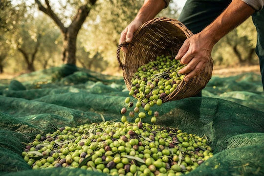 Kraft World Olive Harvesting Net from HDPE 8x14m Density 95gr/m²