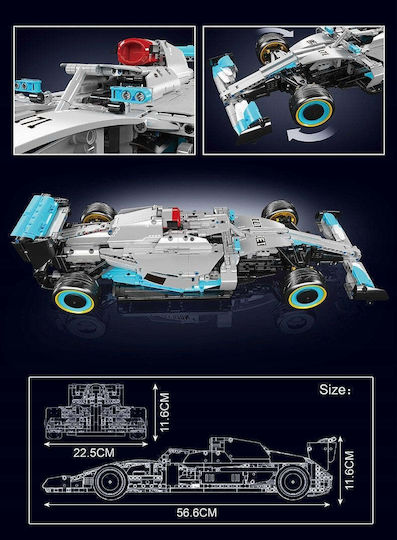 Mould King Cuburi de construit Formula One Racing Car pentru 14+ Ani 1257 bucăți