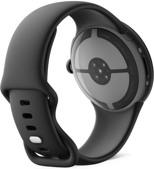 Google Pixel Watch 5 Алуминиев 45 мм Водоустойчив с Пулсомер (Матово Черен Алуминиев Корпус / Obsidian Активна Каишка)