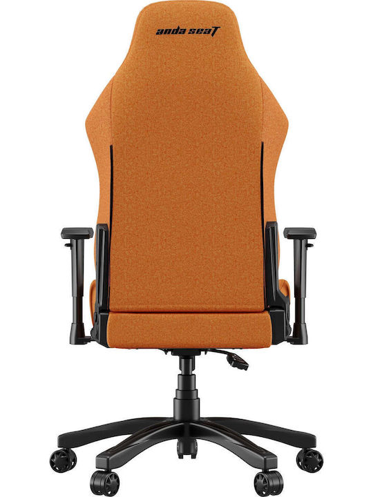 Anda Seat Luna Large Fabric Gaming Chair with Adjustable Arms Orange