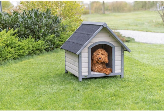 Trixie Natura Hundehütte Grau 71x77x76cm
