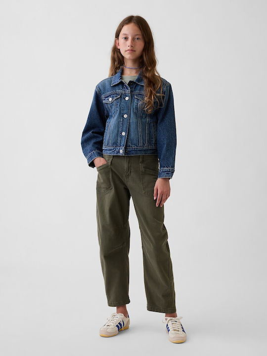 Kids Trouser Tweed Green