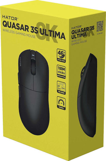 HATOR Quasar 3S Ultima Безжично Геймърско Мишка 30000 DPI Златисто