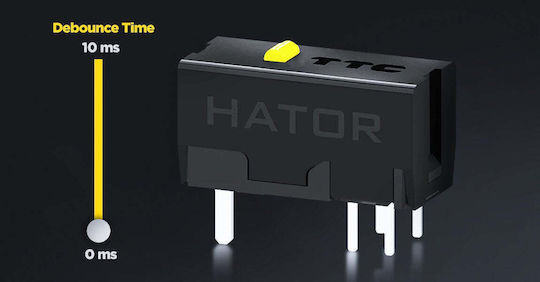 HATOR Quasar 3 Ultima Kabelloses Gaming Maus 30000 DPI Lila