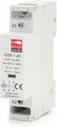 KOOP Elektro Automatischer Leistungsschalter 25A Monopolar AC IS25-1-20
