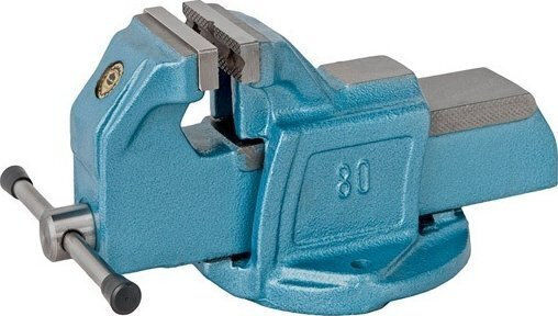 Bison-Bial Fixed Drill Press Vise Made of Cast Iron with Maximum Opening 150mm