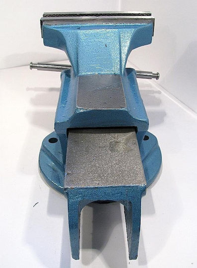 Bison-Bial Fixed Drill Press Vise Made of Cast Iron with Maximum Opening 150mm