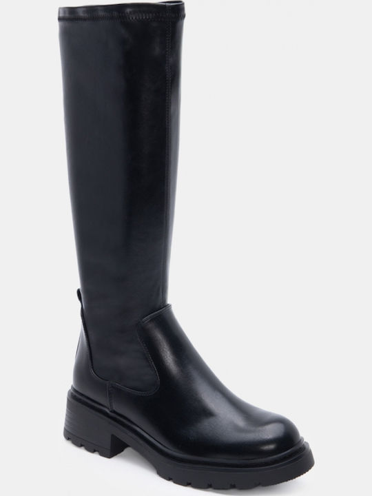 Wildleder Damenstiefel Schwarz