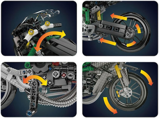 Lean Toys Τουβλάκια Motorcycle για 14+ Ετών 656τμχ