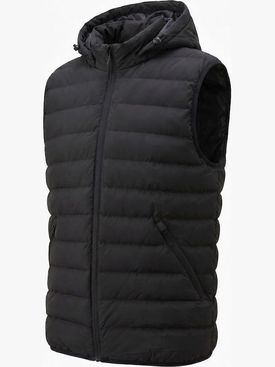 Без ръкав Яке Puffer Черно