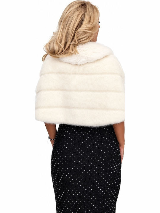 Blană Dama Scurtă Cream White