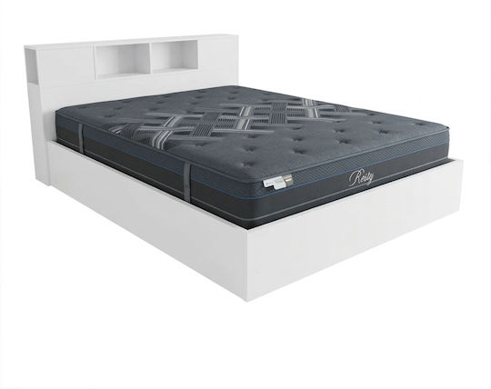 Olympus Resty Bed Super King with Mattress 160x200cm White
