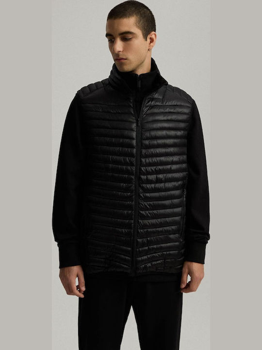 Ärmellose Winterjacke Schwarz