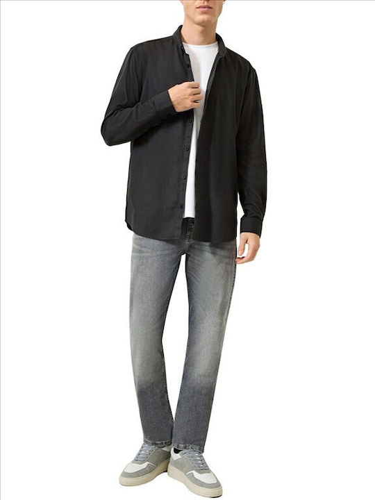 Long Sleeve Grey Flannel Shirt