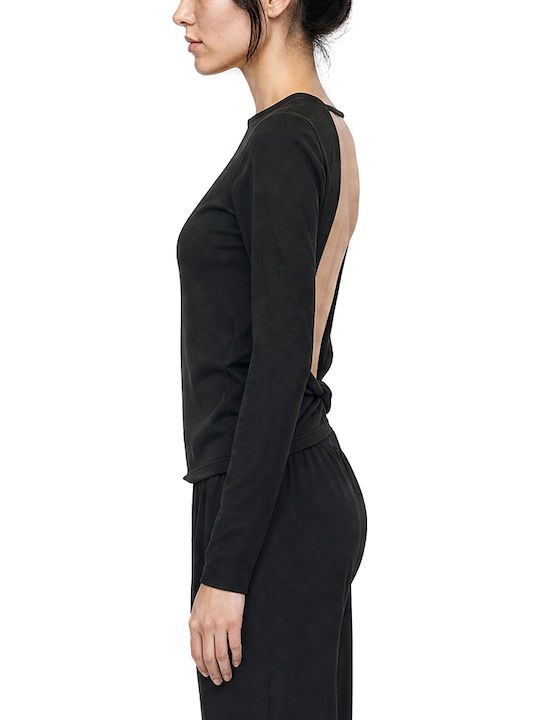 Women's Blouse Long Sleeve Black
