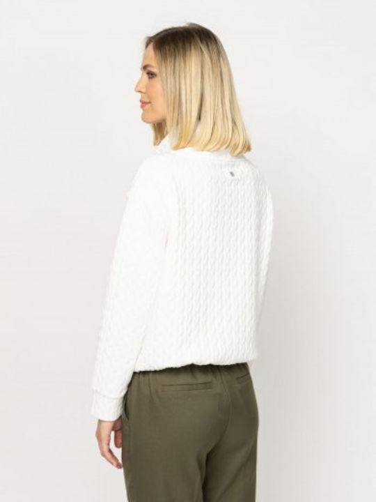 Women's Cotton Turtleneck White