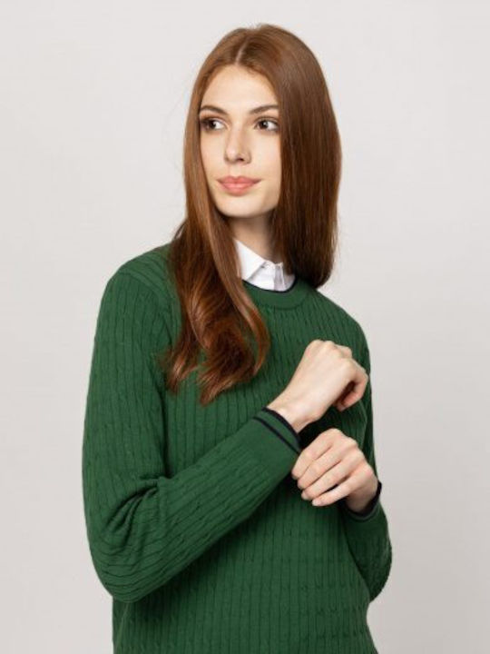Women's Sweater Cotton Green