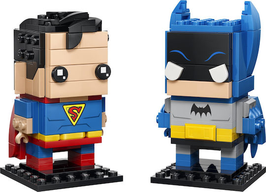 LEGO Brick Headz Superman și Batman din Epoca de Aur pentru 10+ Ani 218 buc