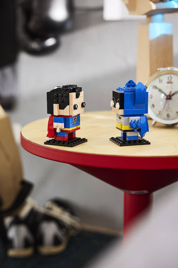LEGO Brick Headz Superman și Batman din Epoca de Aur pentru 10+ Ani 218 buc