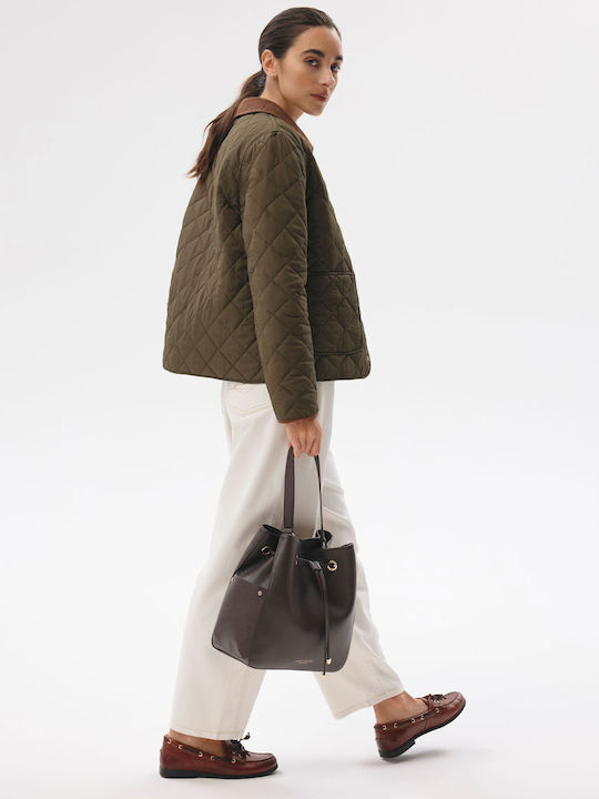 Barnis Women's Jacket for Spring/Autumn Khaki