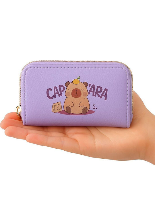 Lean Toys Kids Wallet for Coins with Zipper Purple