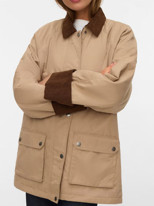 Vero Moda Women's Winter Jacket Silver Mink