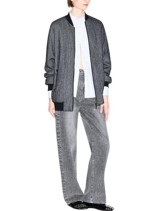 Women's Puffer Jacket for Winter Grey