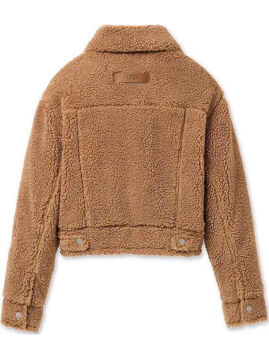 UGG Frankie Jachetă scurtă de damă pentru iarnă Chestnut