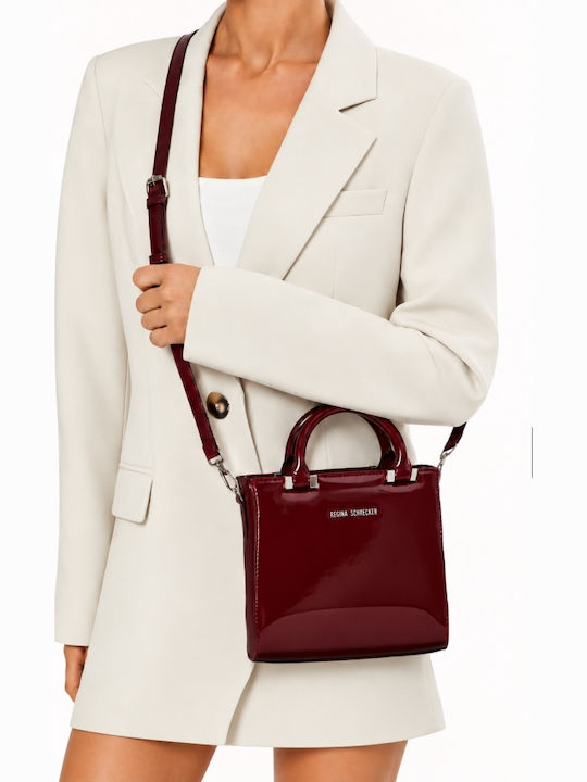 Fabric Women's Handbag Crossbody Burgundy