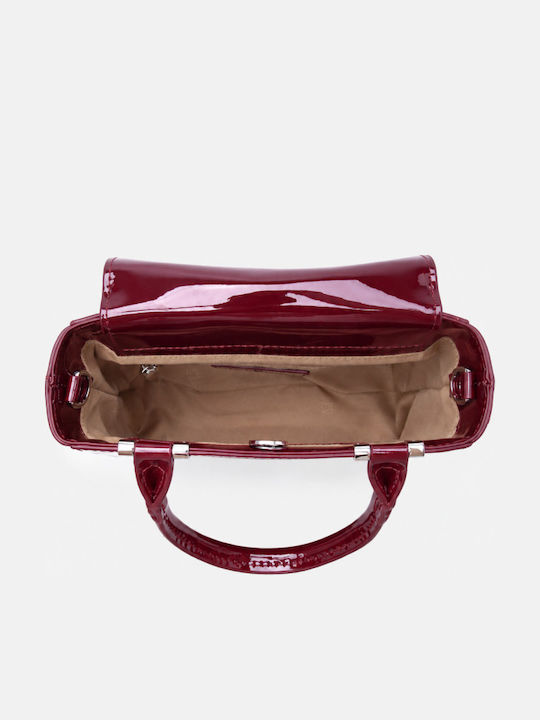 Fabric Women's Handbag Crossbody Burgundy