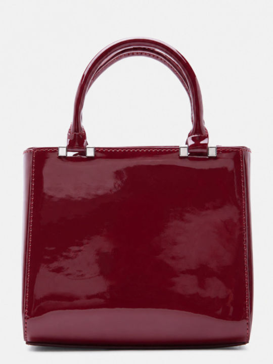 Fabric Women's Handbag Crossbody Burgundy