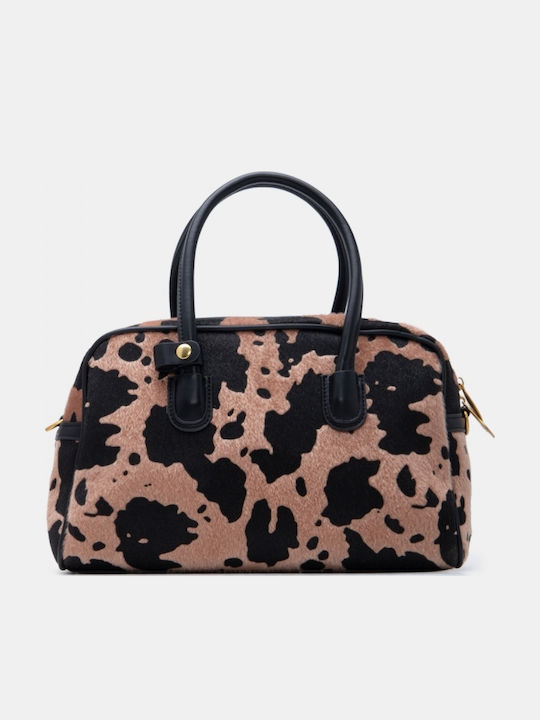Fur Women's Handbag Beige