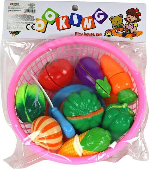 Lean Toys Παιχνίδι Φρούτα & Λαχανικά για 3+ Ετών 8τμχ