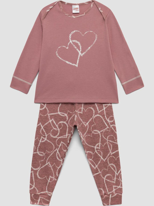 Minerva Детска Пижама Зимна Сапио Мило Hearts
