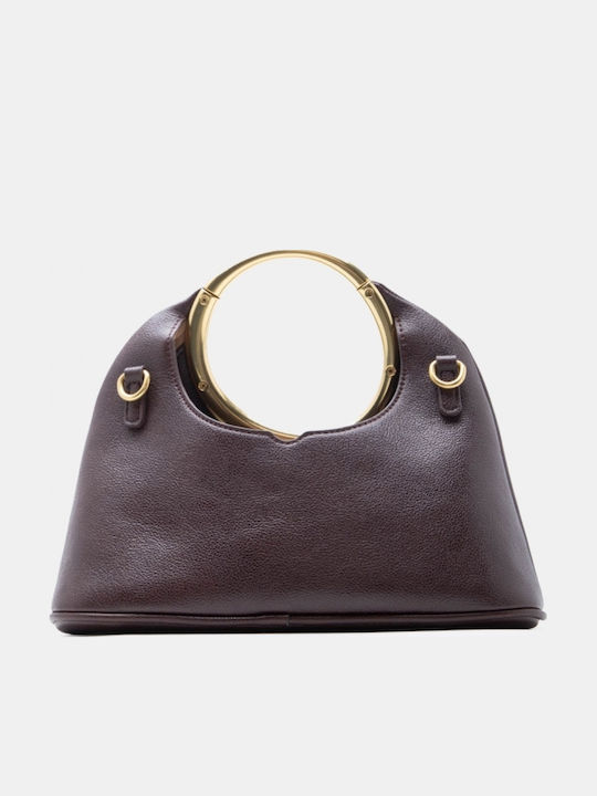 Fabric Women's Handbag Crossbody Brown