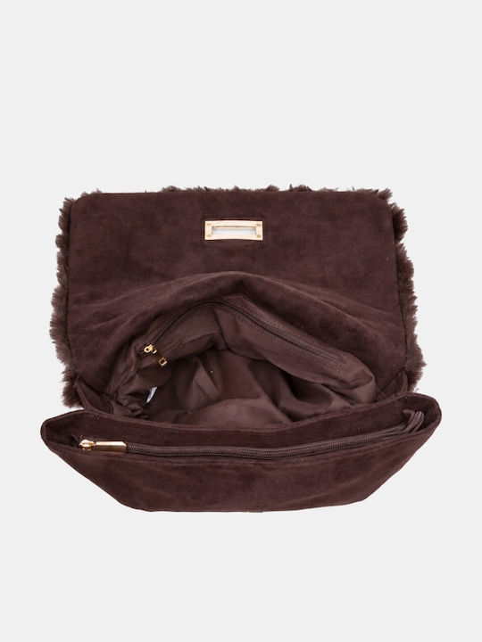 Fur Women's Brown Shoulder Bag