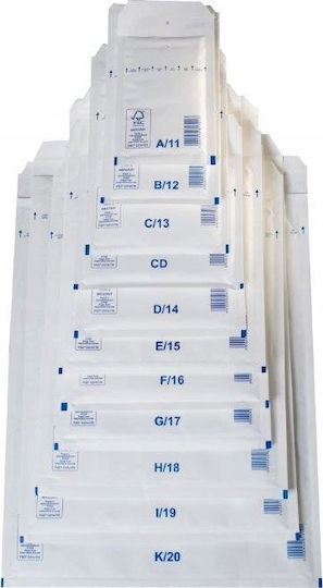 Emerson Set of Catalog Envelope Type Padded Mailing Envelopes 100 Pieces White