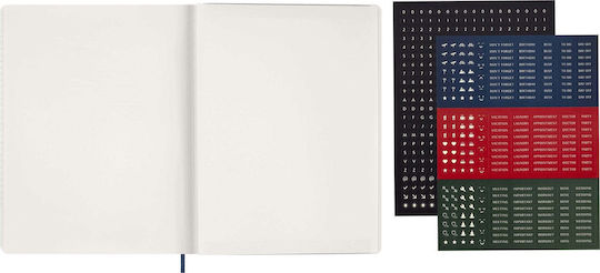 Moleskine Седмична Агенда 2027 Син 23.5x28см.