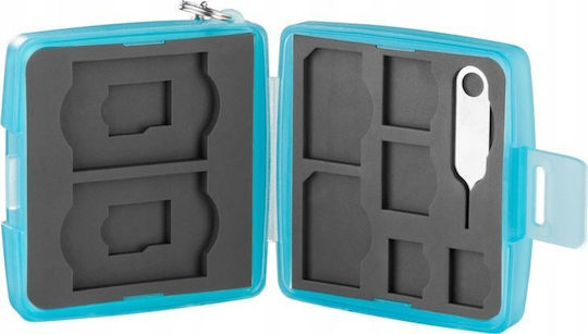 JJC MC10B Card Case 4 SD 4 SIM Durable Carry Storage Case
