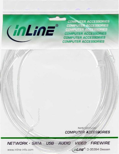 InLine Euro / IEC C7 - Euro / IEC C7 Cable 0.3m White 16603W