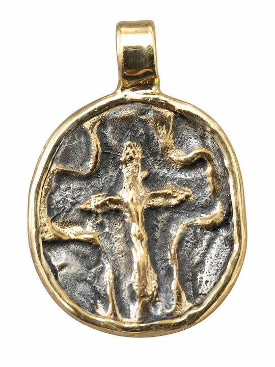 Senzio Belibasakis Charm Talisman Constantine from Gold 9 K