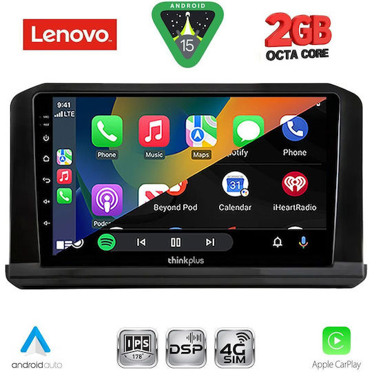 Lenovo Автомобилна Аудио Система за Nissan Navara 2025 (Bluetooth/USB/Вграден Wi-Fi/GPS/Apple CarPlay/Android Auto) с Touch Screen 10"