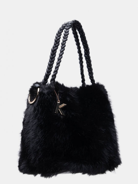 Fur Women's Handbag Crossbody Black