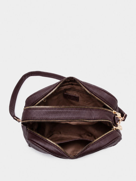 Urban Style Fabric Women's Shoulder Crossbody Brown Bag