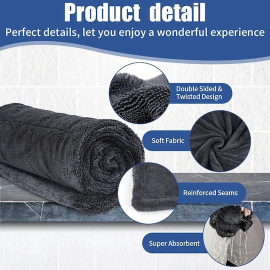 Car Wash + Drying Kit Telescopic Brush 1200gsm Microfiber Towel