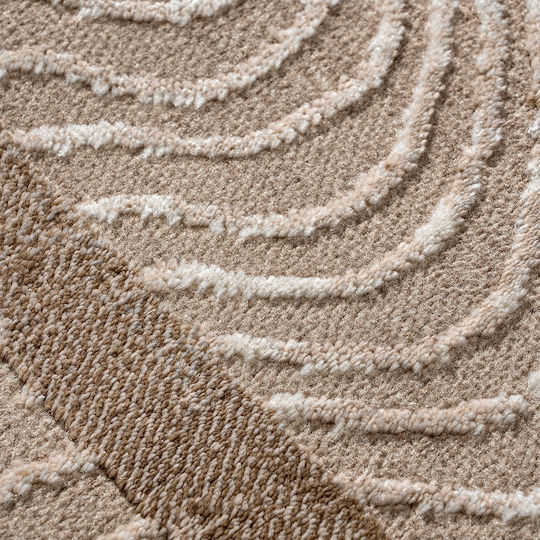 Beauty Home 9257 Rechteckiger Beiger Wohnzimmer Teppich 133x190cm