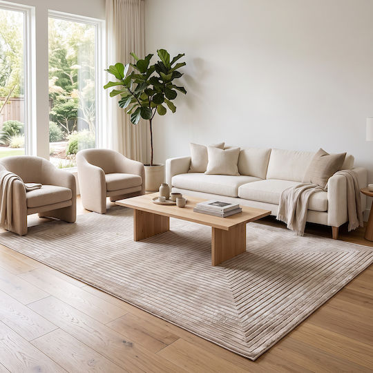 Beauty Home 9256 133x190cm Beigen Wohnzimmer Teppich Beauty Home 9256 133x190cm Beigen Wohnzimmer Teppich